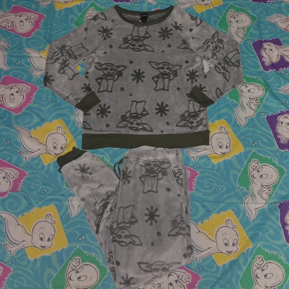 Disney Star Wars Baby Yoda Soft Sweatshirt & Joggers Set Pants